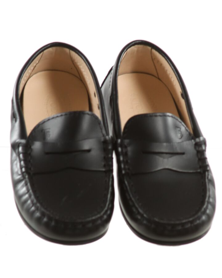 TOD'S BLACK LOAFERS  *EUC SIZE TODDLER 8.5