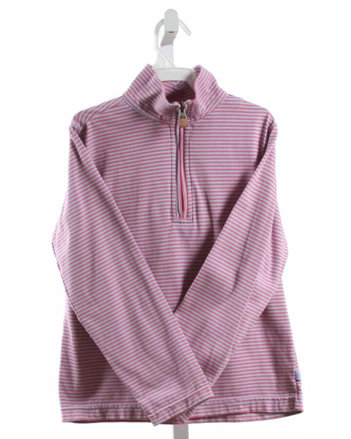 BELLA BLISS  PINK KNIT STRIPED  PULLOVER