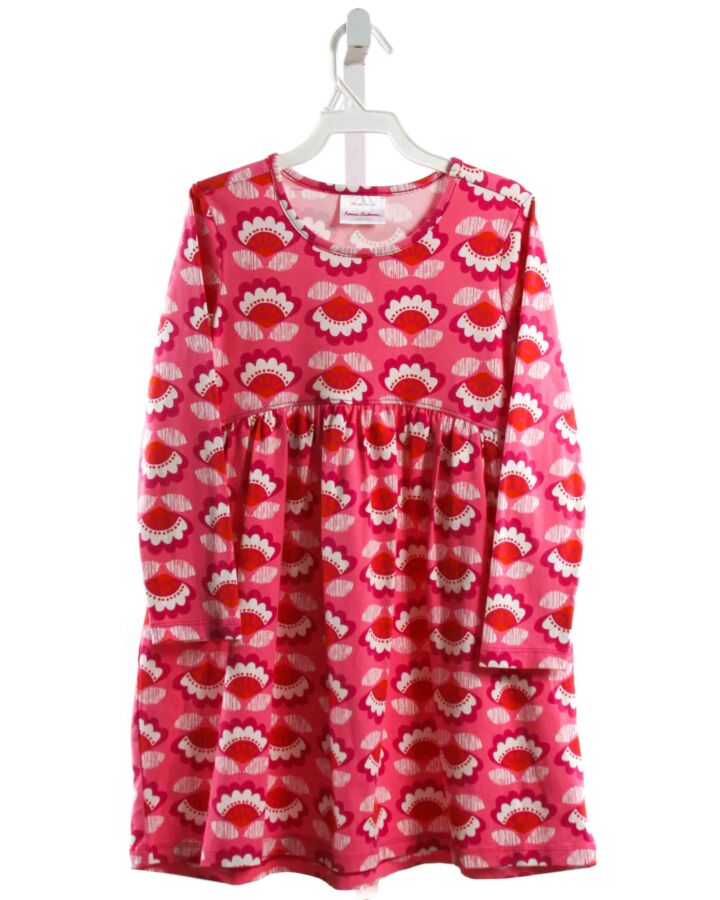 HANNA ANDERSSON  HOT PINK  FLORAL  KNIT DRESS