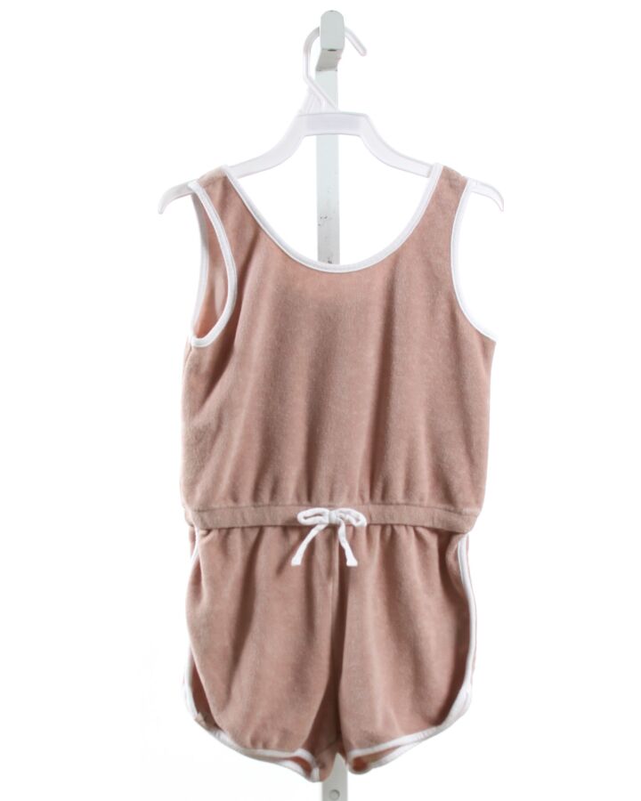 BAREFOOT DREAMS  BROWN TERRY CLOTH   KNIT ROMPER