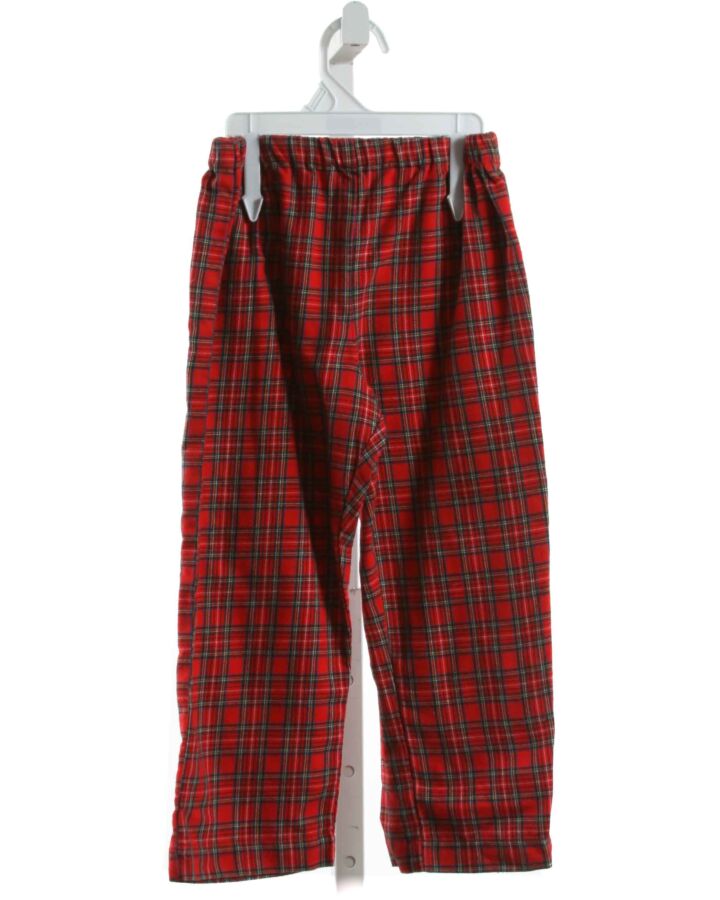 RED BEANS  RED  PLAID  PANTS