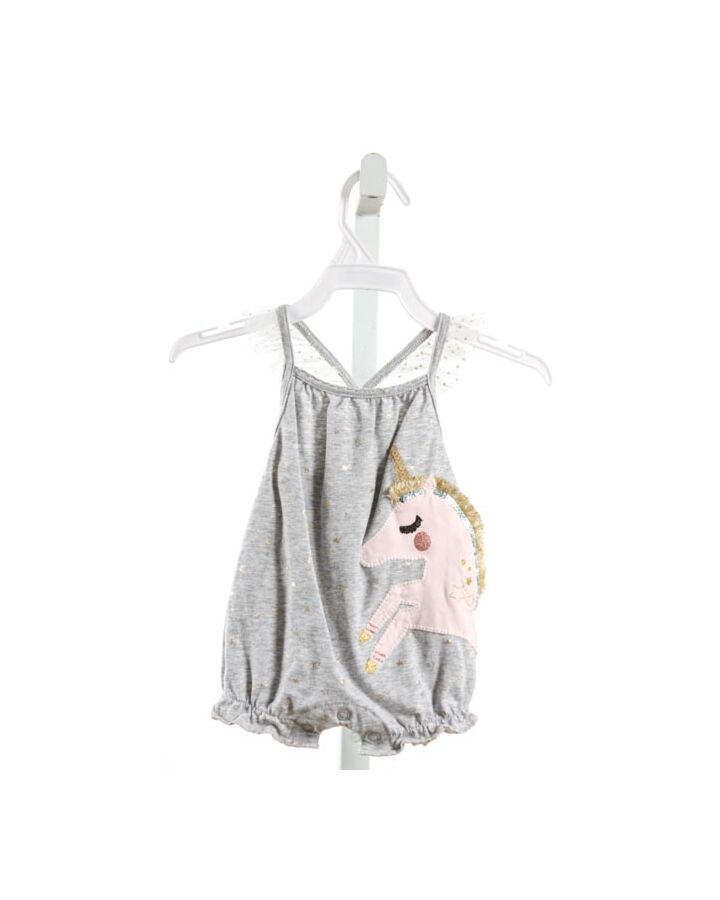 MUD PIE  GRAY    ROMPER WITH TULLE