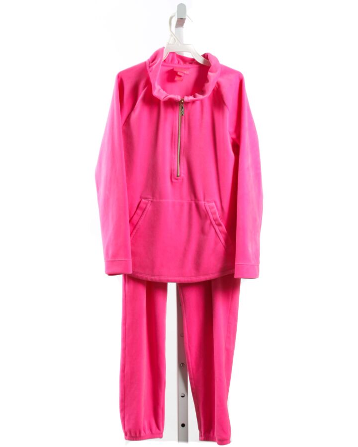 LILLY PULITZER  HOT PINK VELOUR   2-PIECE OUTFIT
