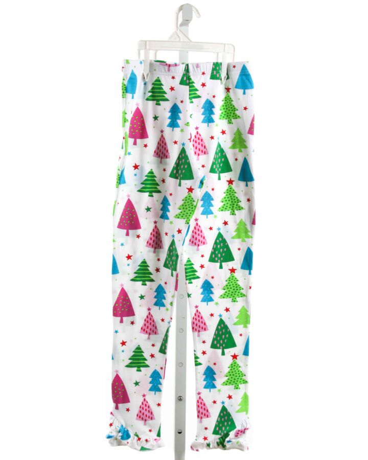 KELLY'S KIDS  MULTI-COLOR  PRINT  PANTS WITH RUFFLE