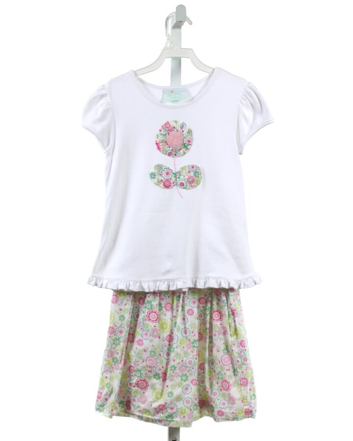 ALICE KATHLEEN  WHITE  FLORAL  2-PIECE OUTFIT