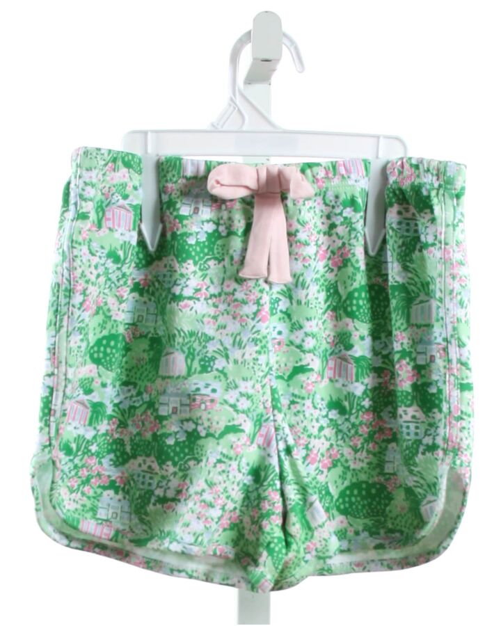 THE BEAUFORT BONNET COMPANY  GREEN  FLORAL  SHORTS WITH BOW