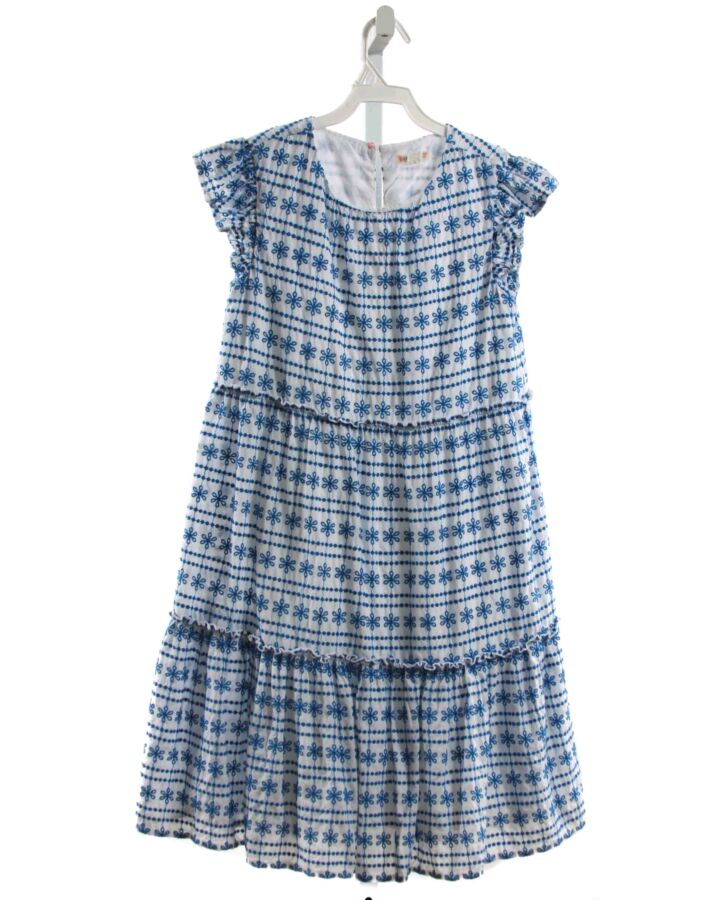 CREWCUTS  BLUE   EMBROIDERED DRESS