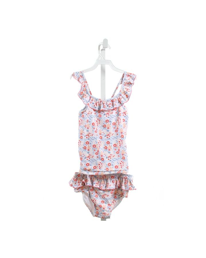 SHRIMP & GRITS  MULTI-COLOR  FLORAL  2-PIECE SWIMSUIT WITH RUFFLE