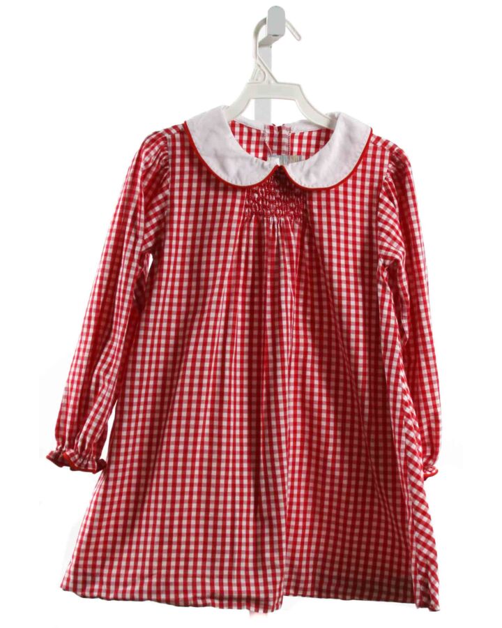 CHARMING MARY  RED  GINGHAM  DRESS