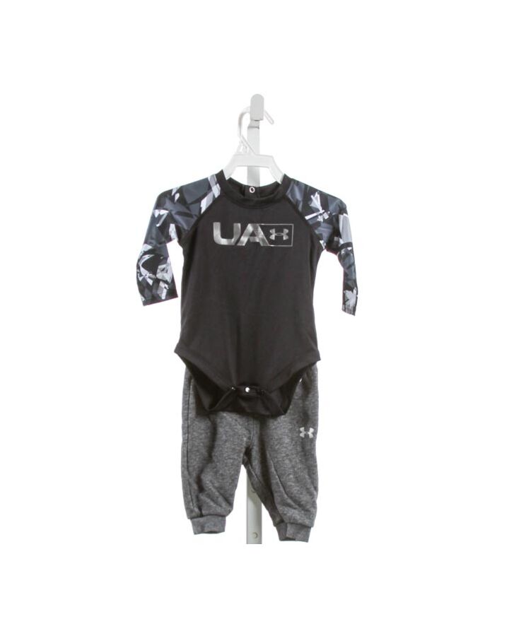 UNDER ARMOUR  BLACK   PRINTED DESIGN 2-PIECE OUTFIT 