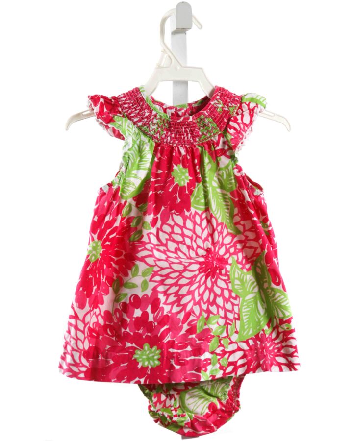 LILLY PULITZER  HOT PINK  FLORAL  DRESS