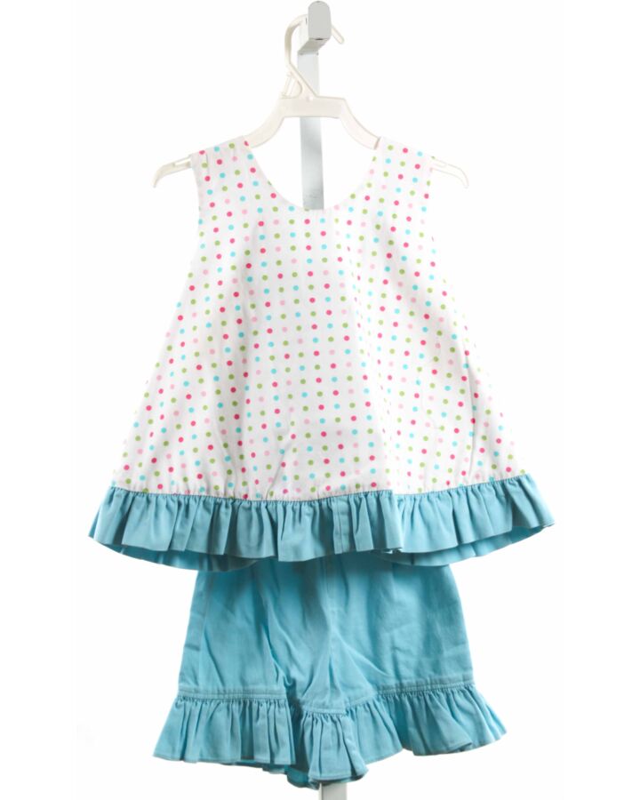 HANNAH KATE  MULTI-COLOR  POLKA DOT  2-PIECE OUTFIT WITH RUFFLE