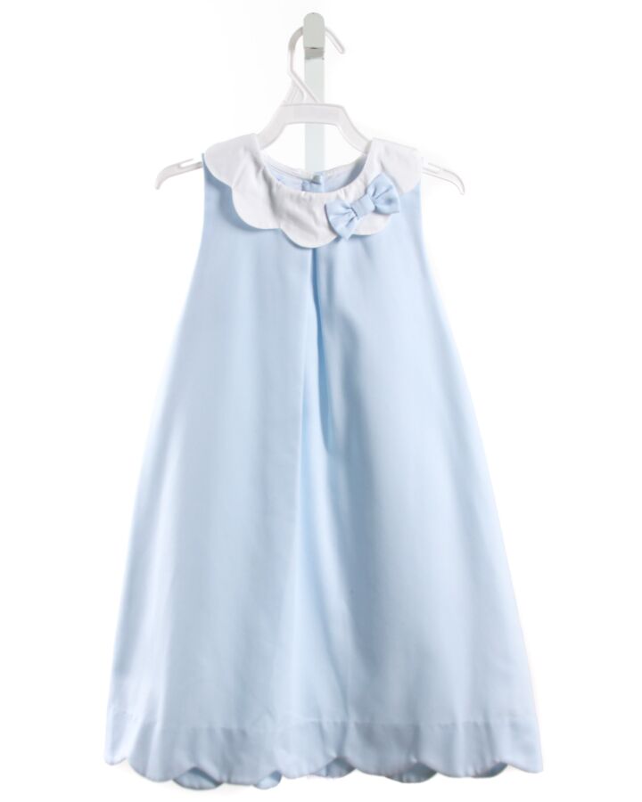 BELLA BLISS  LT BLUE    DRESS WITH BOW