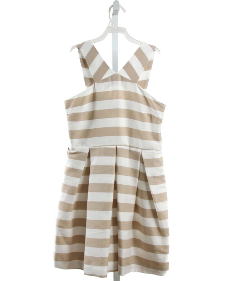 MAYORAL  BROWN  STRIPED  PARTY DRESS 