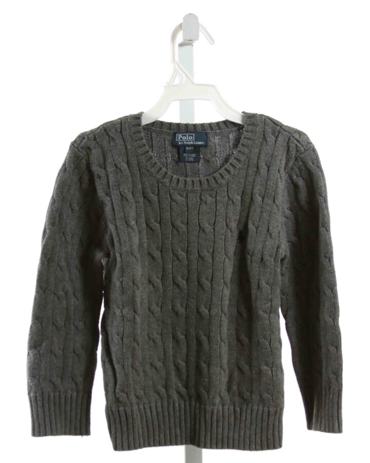 POLO BY RALPH LAUREN  GRAY    SWEATER 