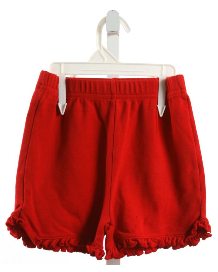 LITTLE ENGLISH  RED KNIT   SHORTS WITH RUFFLE