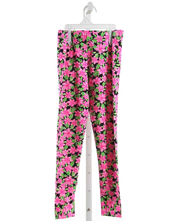 LILLY PULITZER  HOT PINK  FLORAL  LEGGINGS