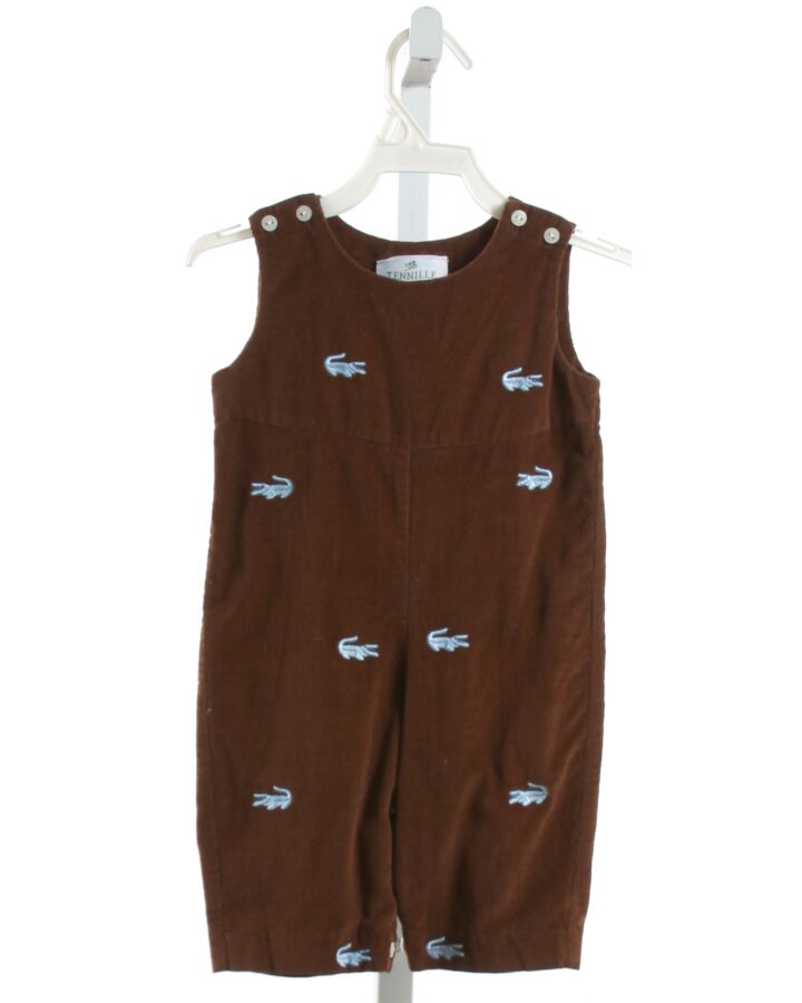 TENNILLE KIDS  BROWN CORDUROY  EMBROIDERED LONGALL
