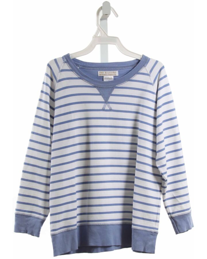 THE BEAUFORT BONNET COMPANY  BLUE  STRIPED  PULLOVER
