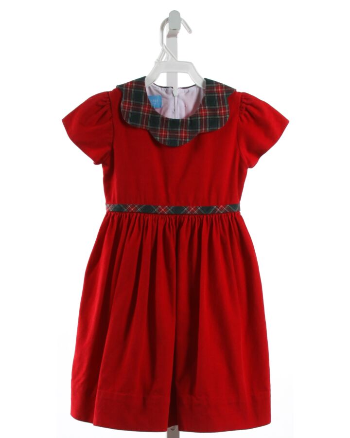 ANAVINI  RED CORDUROY  DRESS