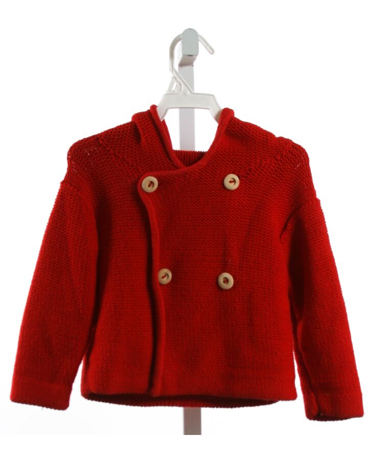BELLA BLISS  RED KNIT   OUTERWEAR 
