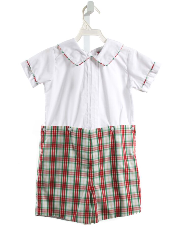 THE BEST DRESSED CHILD  RED  PLAID  2-PIECE OUTFIT
