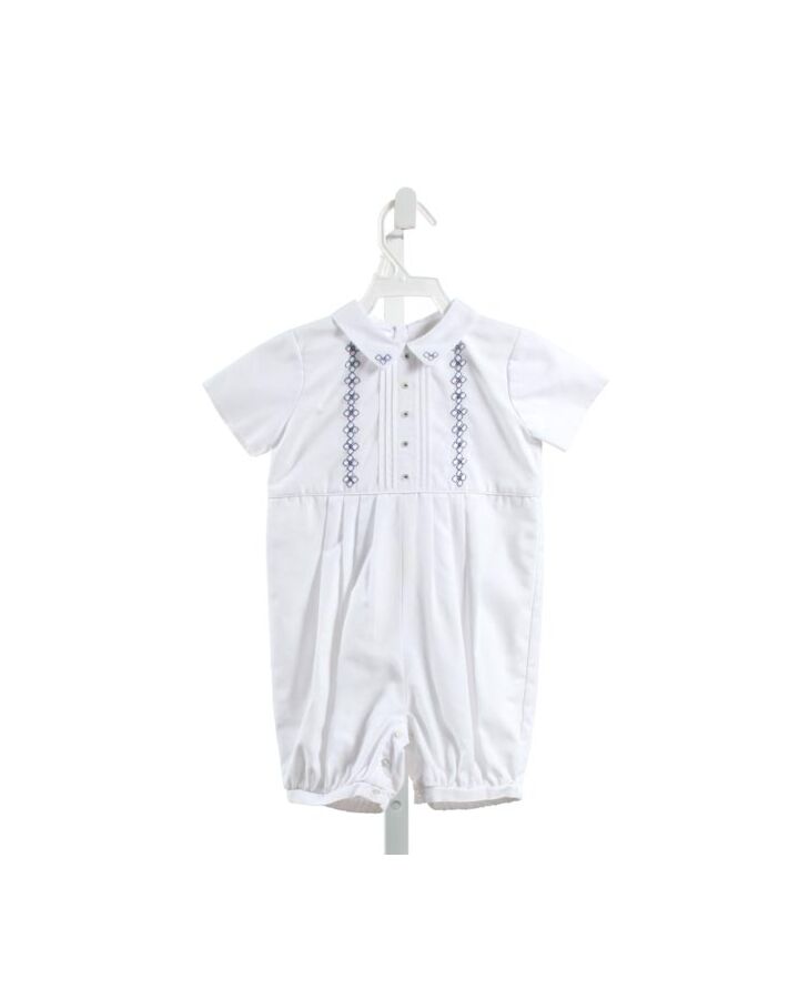 SARAH LOUISE  WHITE   EMBROIDERED LONGALL/ROMPER 