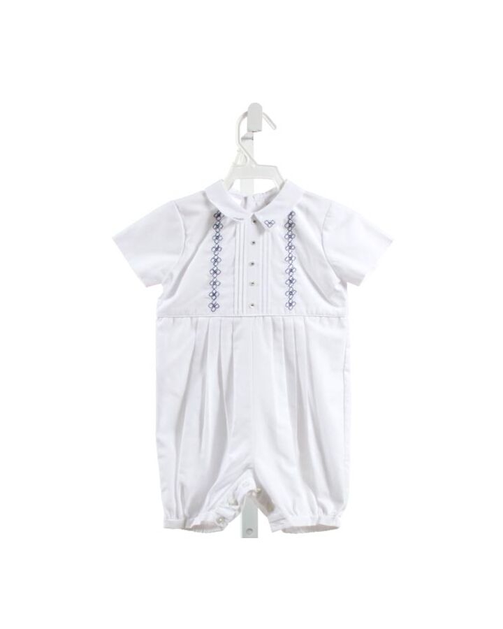 SARAH LOUISE  WHITE   EMBROIDERED LONGALL/ROMPER 