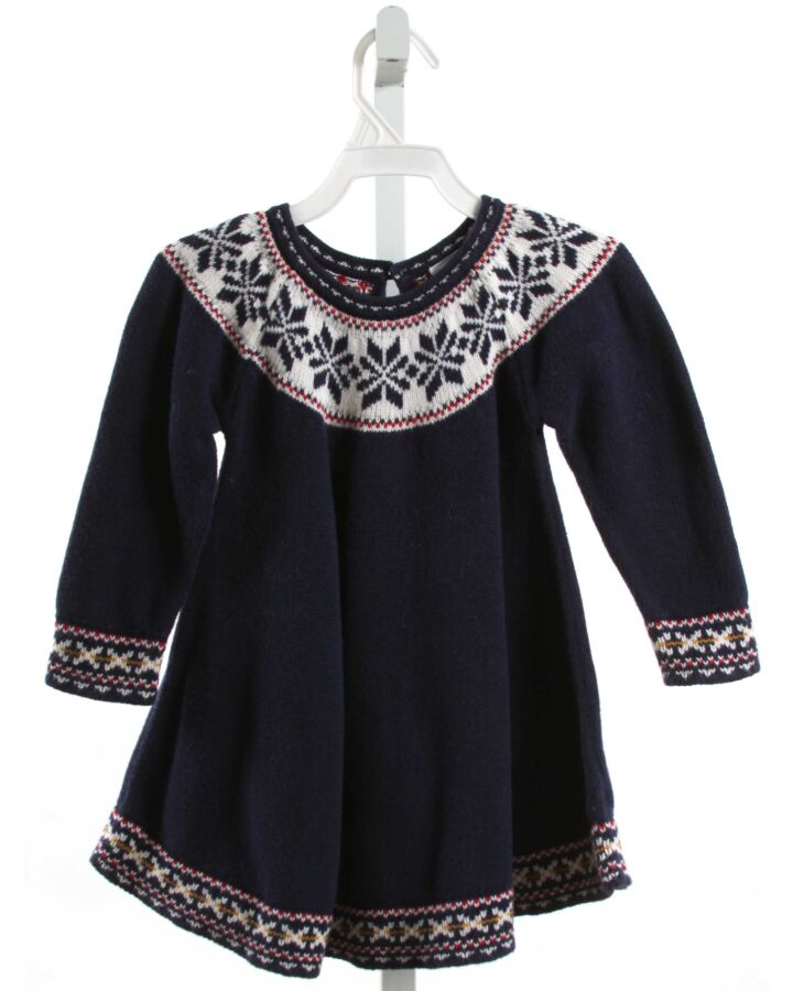 HANNA ANDERSSON  NAVY    KNIT DRESS