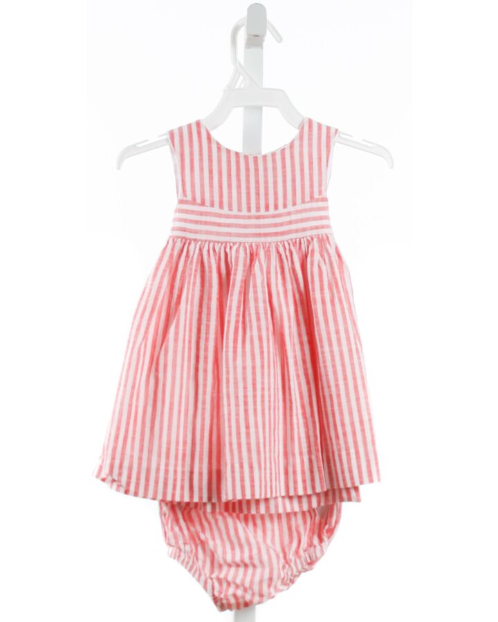 EDGEHILL COLLECTION  RED  STRIPED  DRESS