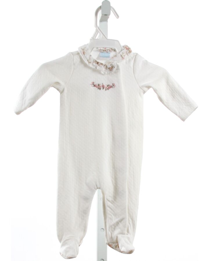 EDGEHILL COLLECTION  WHITE  FLORAL EMBROIDERED LAYETTE 