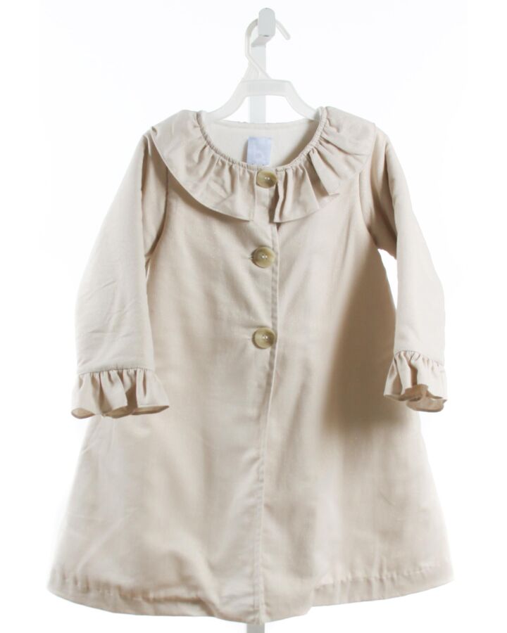 BELLA BLISS  IVORY  DRESSY OUTERWEAR WITH RUFFLE