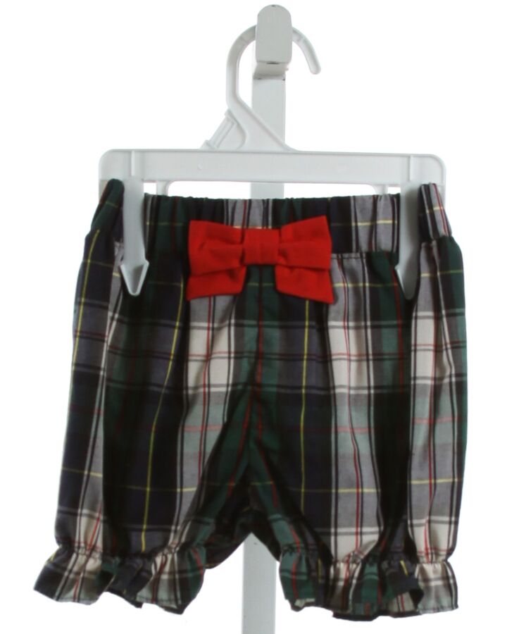 THE BEAUFORT BONNET COMPANY  GREEN  PLAID  BLOOMERS