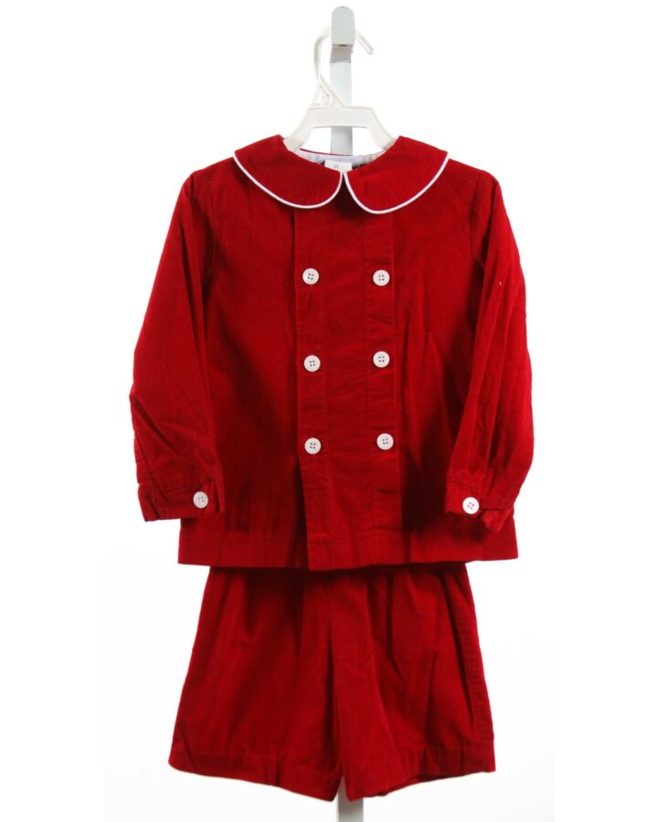 BAILEY BOYS  RED CORDUROY   2-PIECE OUTFIT