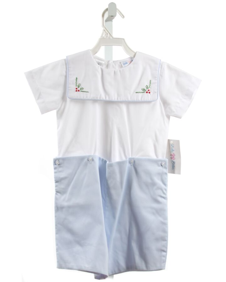 LULU BEBE  LT BLUE   EMBROIDERED 2-PIECE OUTFIT