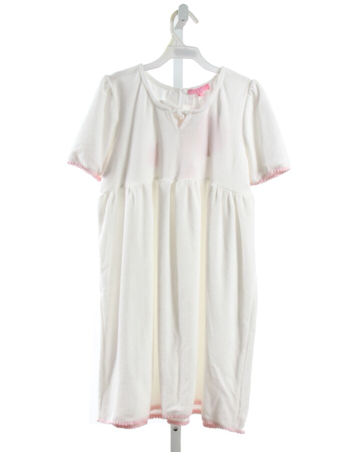 BISBY BY LITTLE ENGLISH  WHITE TERRY CLOTH   DRESS