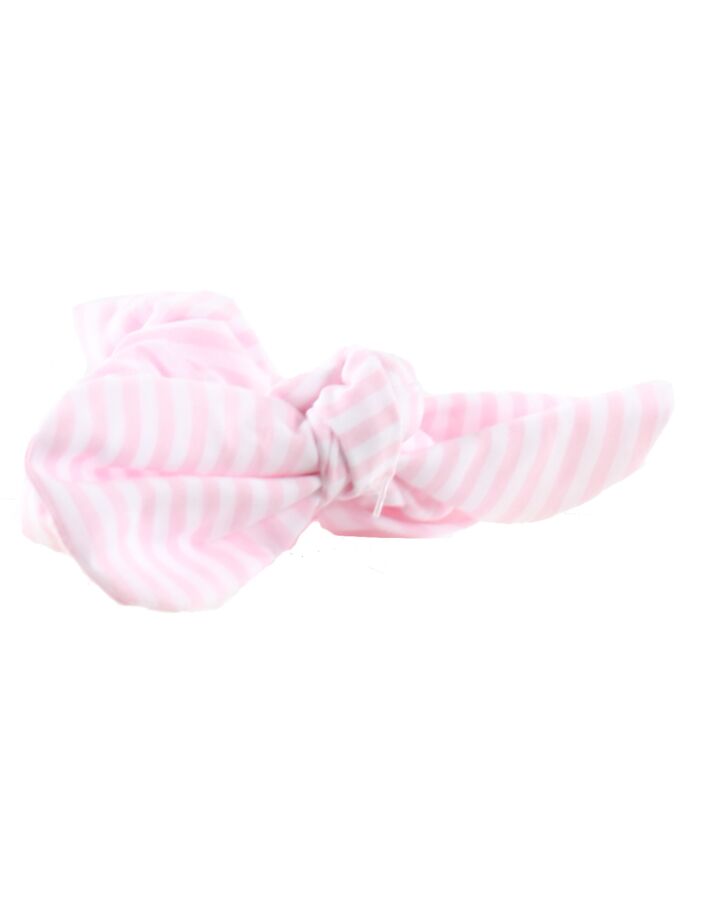 LOOZIELOO  PINK  STRIPED  HAIR BOW