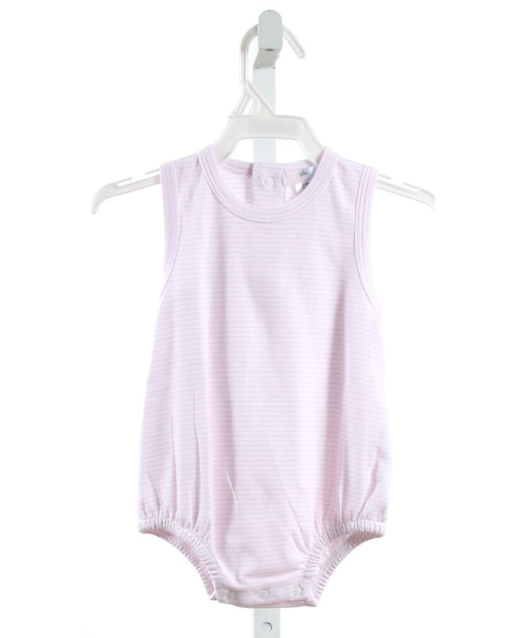 BABY BLISS  PINK KNIT STRIPED  KNIT BUBBLE