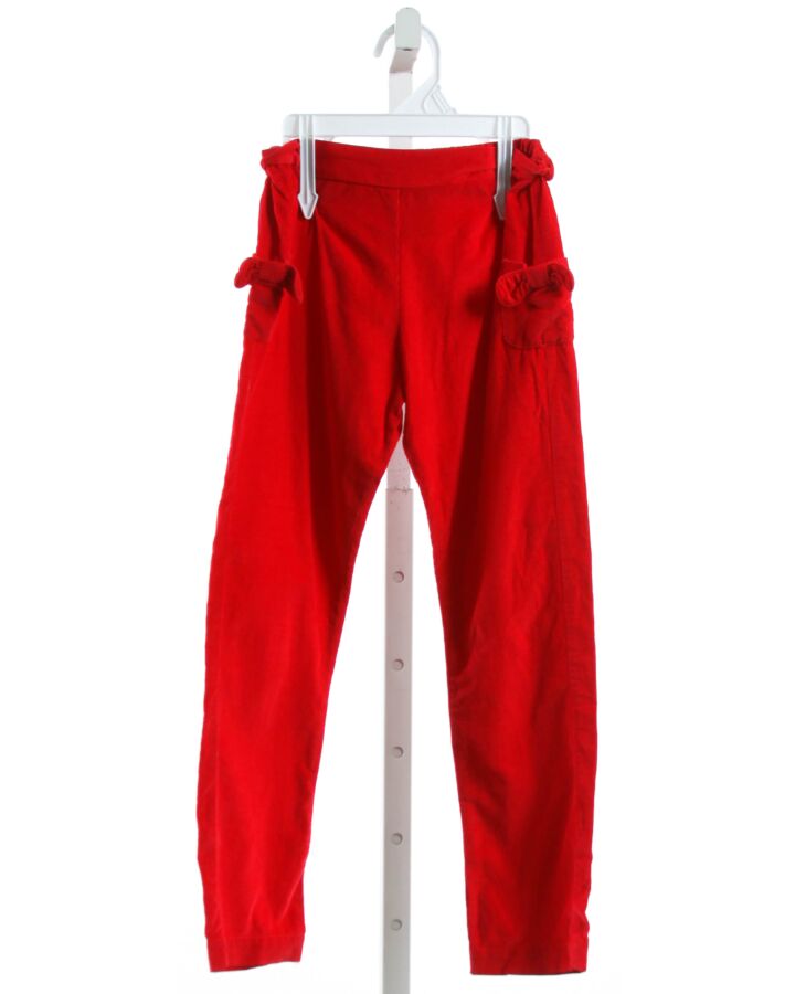 BELLA BLISS  RED CORDUROY   PANTS WITH BOW