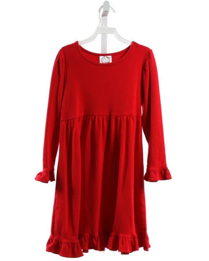 BLANKE BOUTIQUE  RED    DRESS WITH RUFFLE