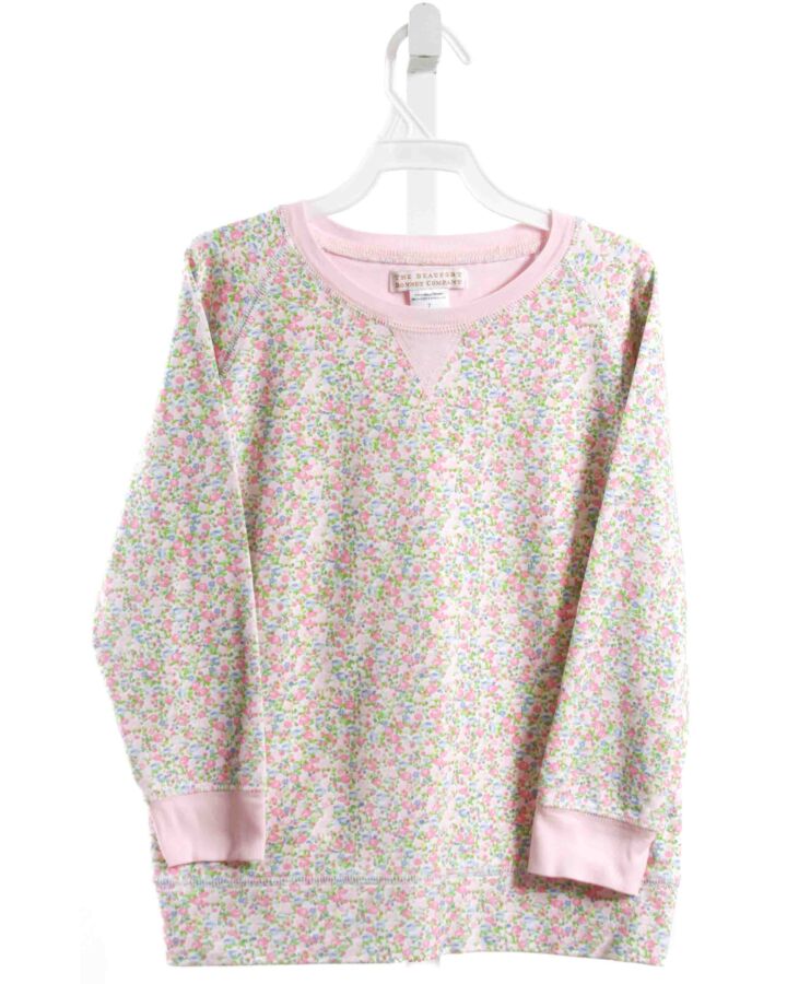THE BEAUFORT BONNET COMPANY  LT PINK  FLORAL  PULLOVER