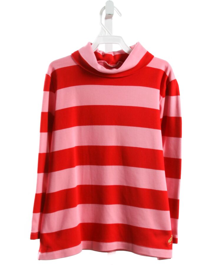 THE BEAUFORT BONNET COMPANY  RED  STRIPED  KNIT LS SHIRT