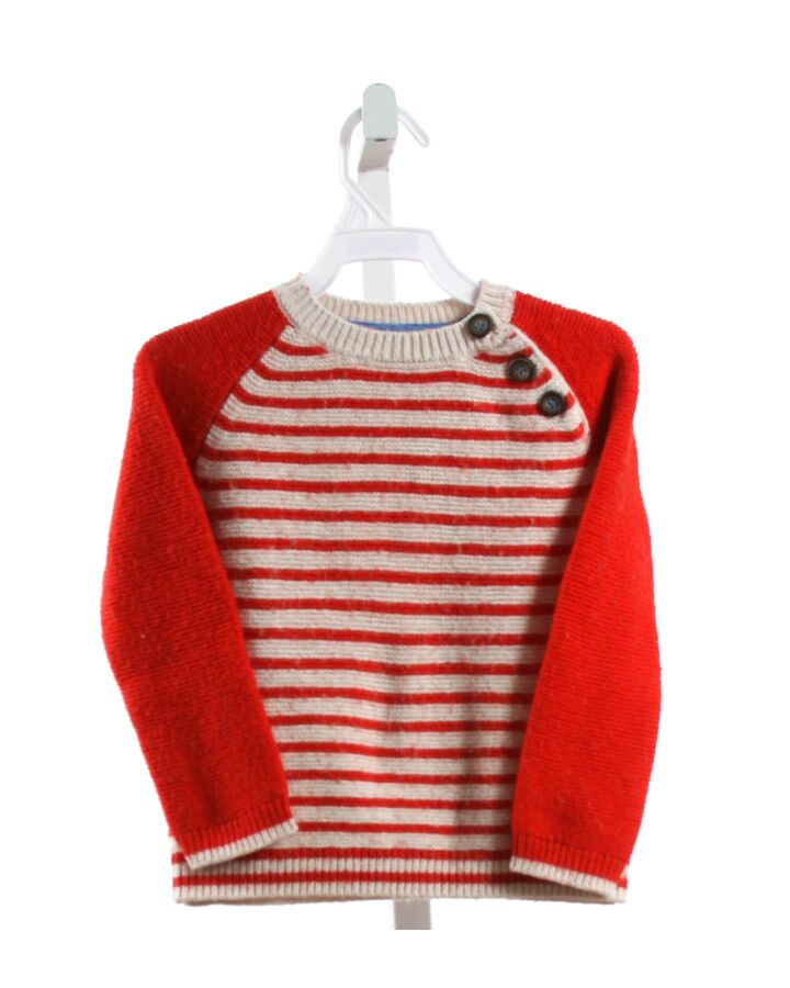 BABY BODEN  RED  STRIPED  SWEATER