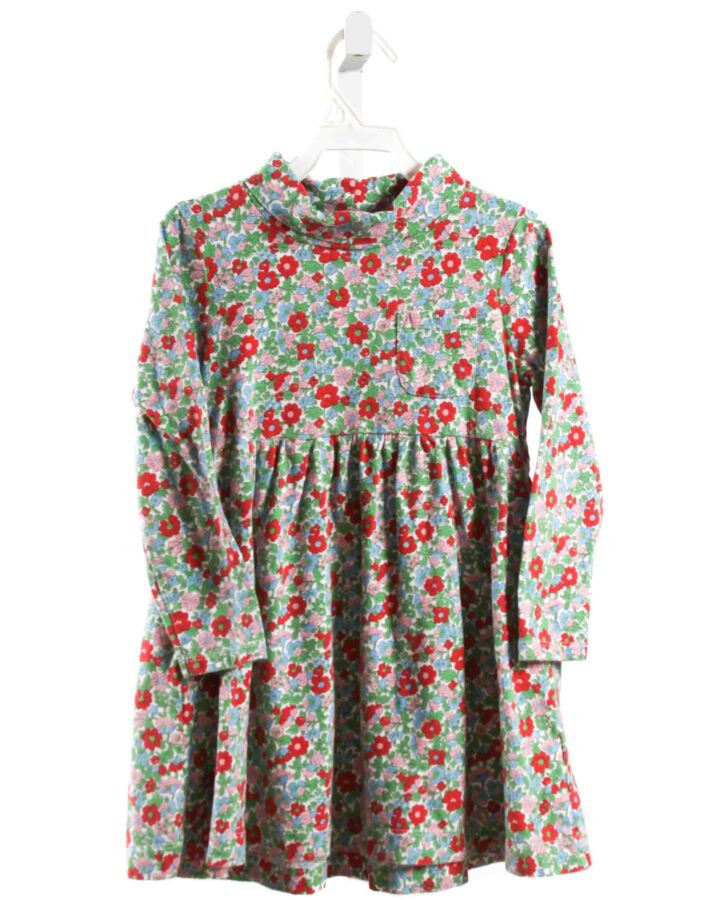 MINI BODEN  RED  FLORAL  KNIT DRESS