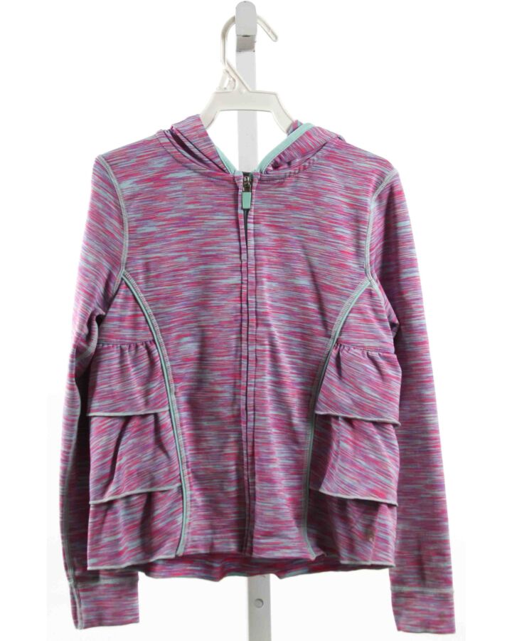 90 DEGREE BY REFLEX  PURPLE    PULLOVER WITH RUFFLE