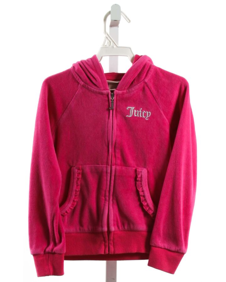 JUICY COUTURE  PINK VELOUR   CARDIGAN