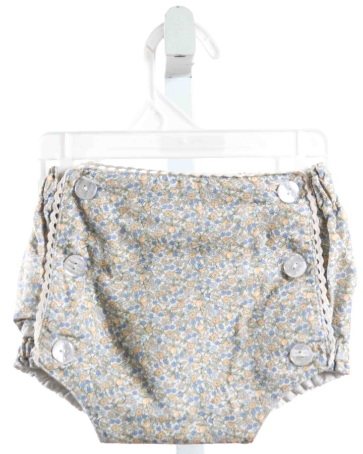 DOT-BABY  MULTI-COLOR  FLORAL  BLOOMERS WITH EYELET TRIM