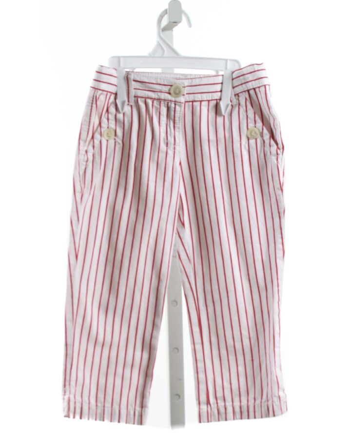 UNITED COLORS OF BENETTON  RED  STRIPED  PANTS