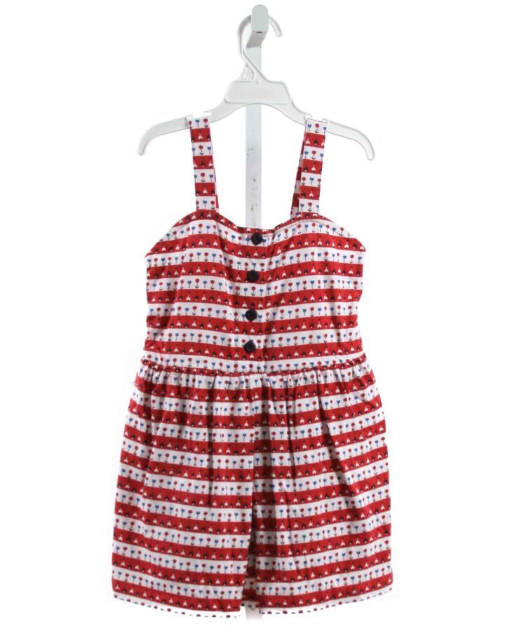 HANNA ANDERSSON  RED  STRIPED  ROMPER