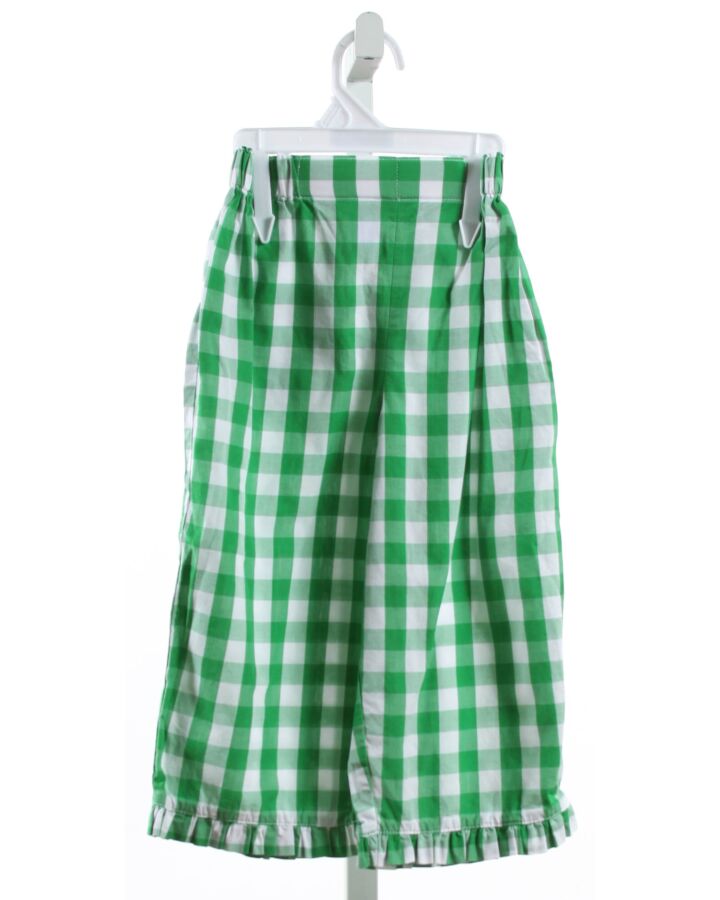 BELLA BLISS  GREEN  GINGHAM  PARTY DRESS WITH RUFFLE
